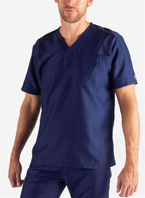 navy blue scrub shirt